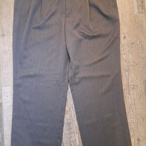 Gray Pleated Trousers